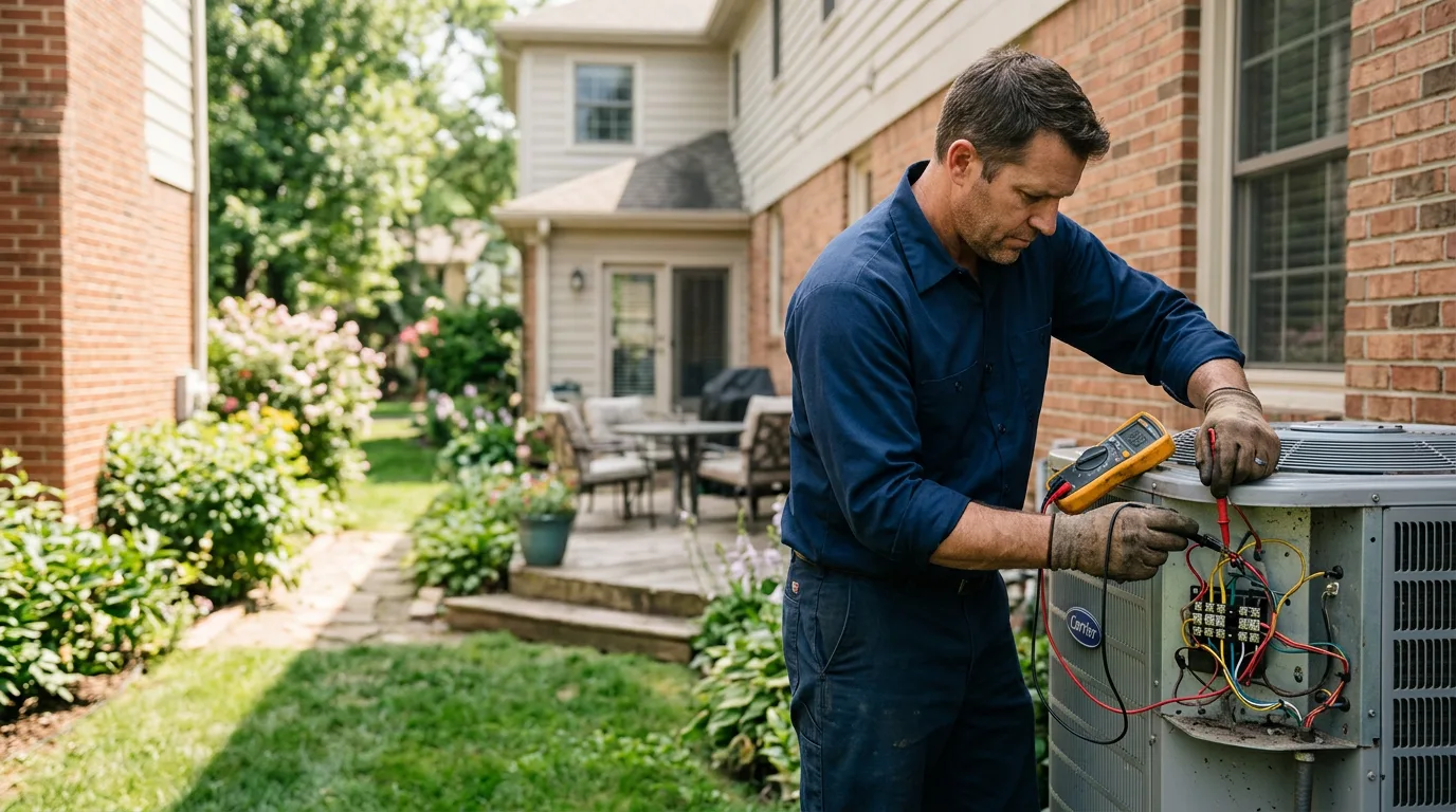 HVAC technician working near Saint Paul, VA